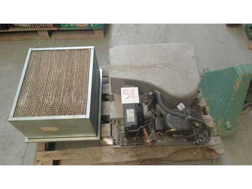 Motor, condensor en verdamper voor koelkasten