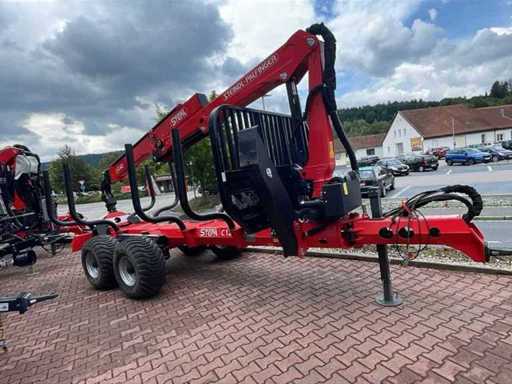 2025 STEPA C12AK and FL6295 timber trailer with forestry crane and Autec radio