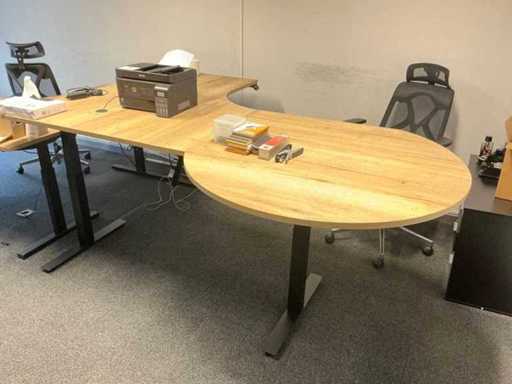 Bureau d’angle assis-debout Youp (2x)