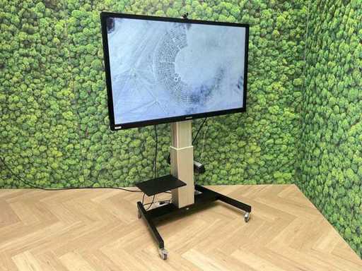 Samsung – 65" interaktywny ekran dotykowy z mobilnym statywem