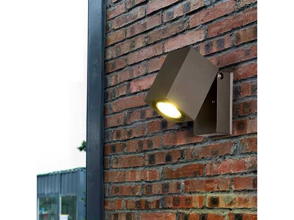 20 x Wall light rectangular GU10 socket waterproof (SW-61) 