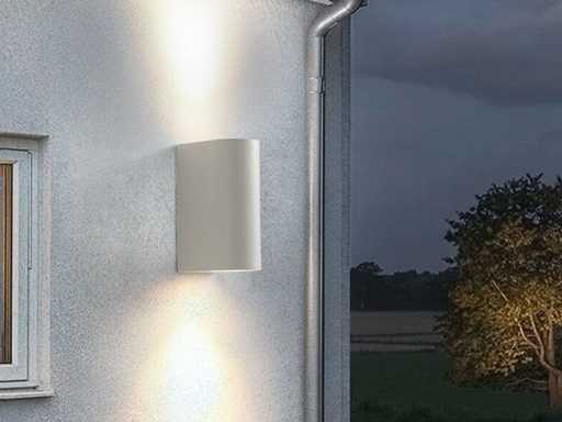 Lampada da parete GU10 con due accessori impermeabili (16x)