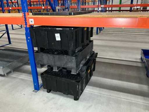 Tăvi de scurgere din plastic (3x)