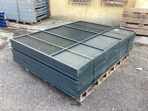 Metal partition panels