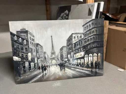 Decorazione murale su tela