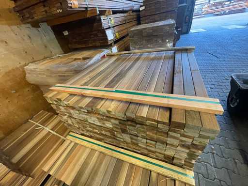 Ipé Country Grade slats planed 950x45x21mm (293x)