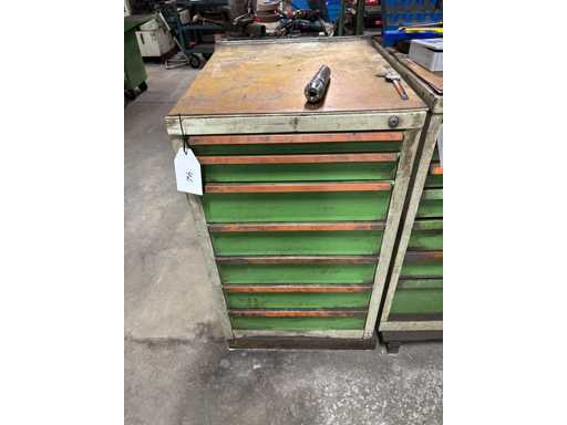   Werkstattschubladenschrank mit Inhalt