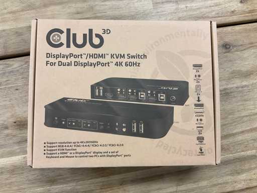 Club 3D DisplayPort/HDMI KVM-Switch
