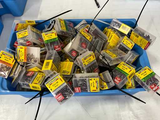 Rotadrill Różne ze stali nierdzewnej, ocynkowanej i mosiądzu (100x)