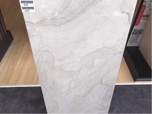 Kutahya Atlantis Plăci albe de pardoseală lustruită 60x120 cm 60,48 m²