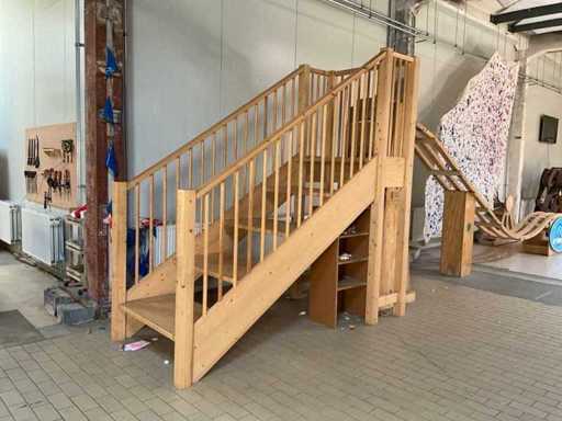 Wooden stairs