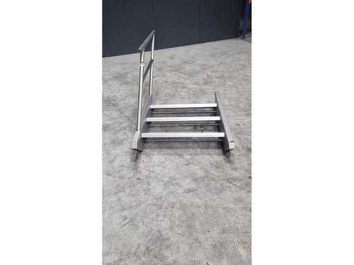 Stainless steel staircase