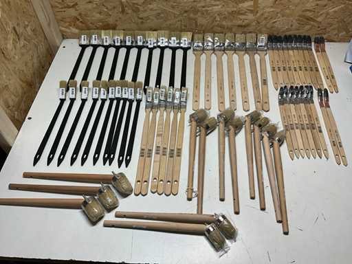 Kopenhagener Bokkepoot-Pinsel in verschiedenen Typen (66x)