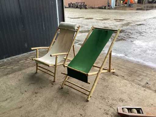 Chaises longues de plage (10 fois)