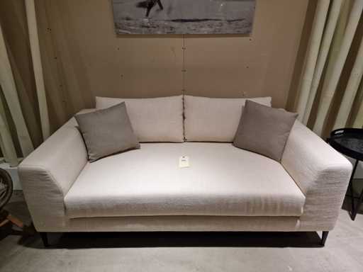 Canapé Pierre Rogiers 2,5 places Justin Feather + Couverture tissu Ecru BD02