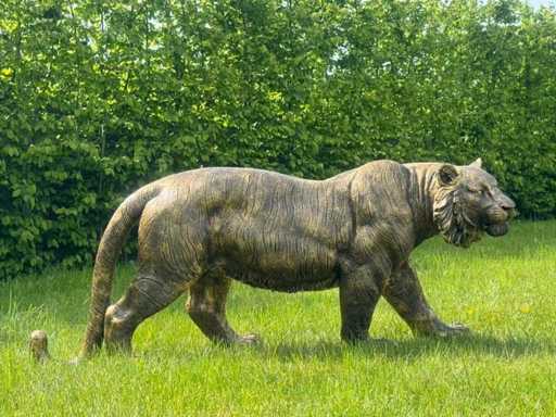 Tijger Lopend H57cm x L130cm Old Gold