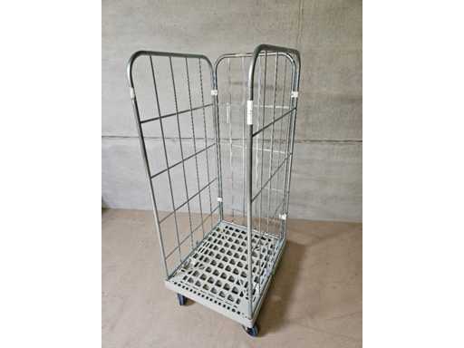 wire container on wheels