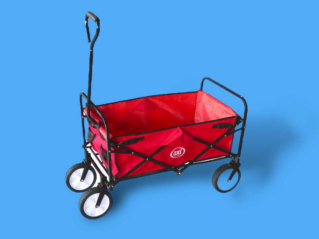 Axi - Wagon de plage pliable Rouge