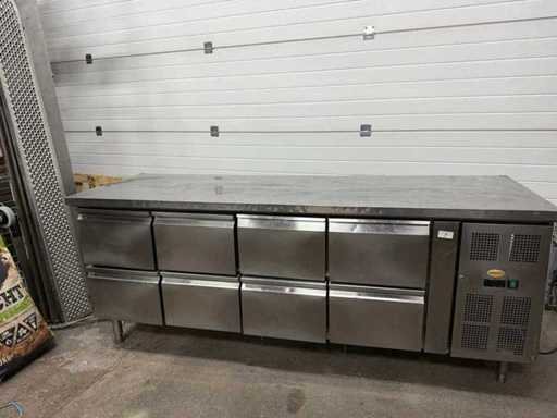 Refrigerated workbench 8-drawers