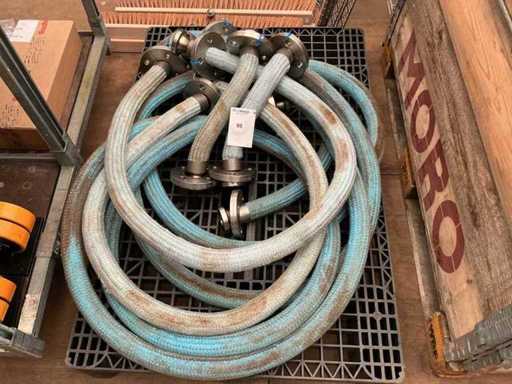 Partij Flexibele RVS slangen met flenzen
