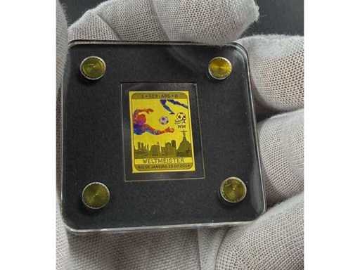 Limited 1/500 oz gold note "World Champion Rio de Janeiro 13.07.2014" in protective case incl. certificate