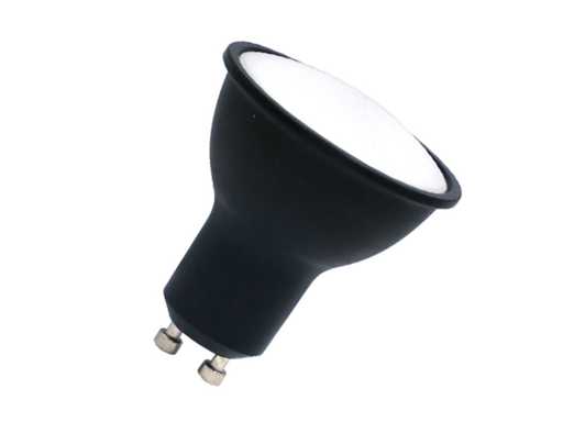 4.9W GU10 LED Spot 3000K zwart(50x)