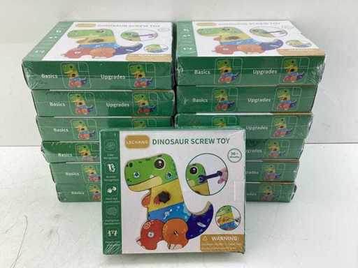 Lechang - Jouet à vis de dinosaure - Artisanat (13x)