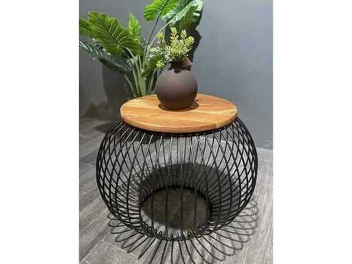 Furnilux - Salontafel mangohout 70x70 cm