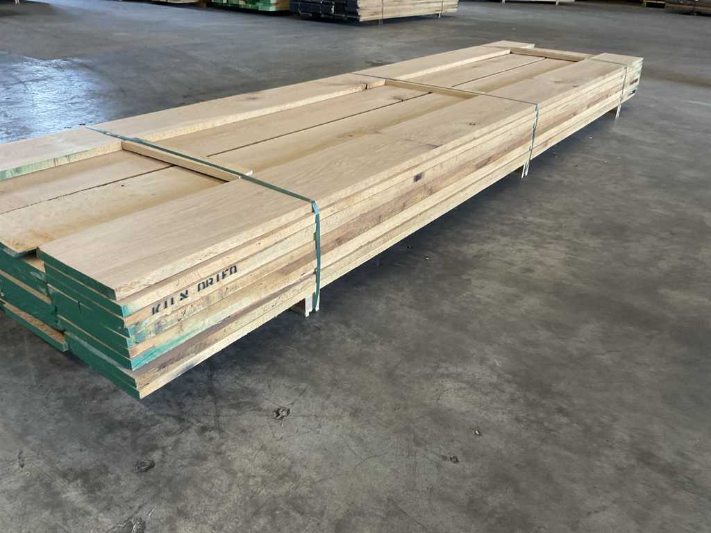 American oak planks pre-planed approx. 0.8 m³
