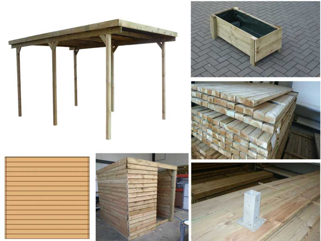 Carports (solar collectors) & wood - Hamont-Achel - 17/05/2024