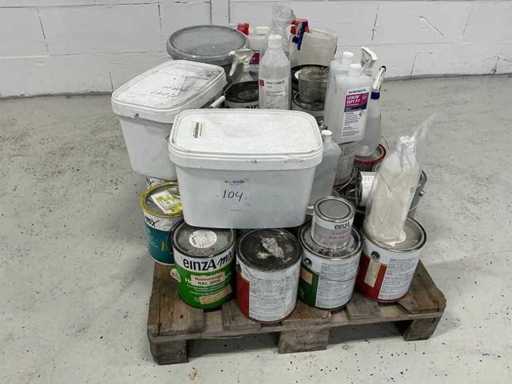Pallet met verf