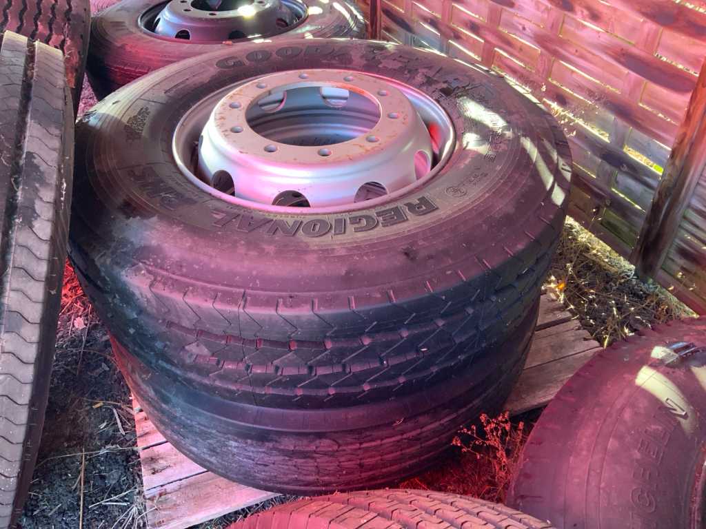 Goodyear Regional RHS Tire with Rim (2x)