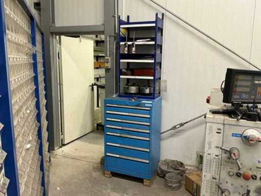 Armoire à tiroirs télescopiques BEDRUNKA+HIRTH avec contenu