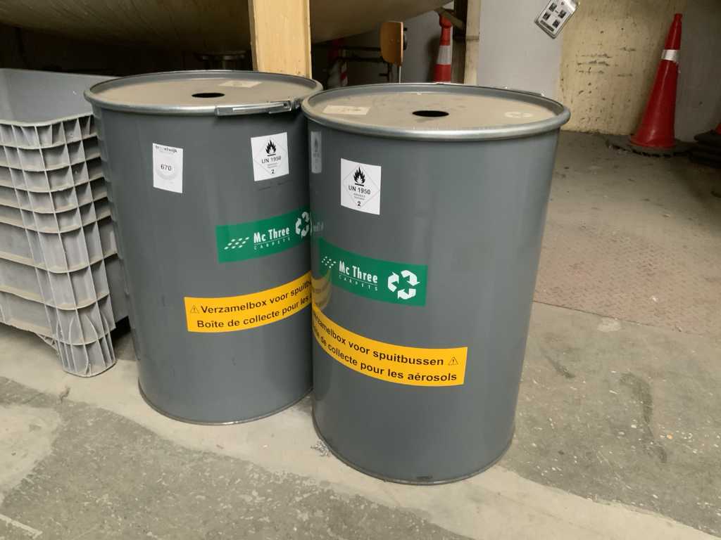 collection boxes for aerosol cans (2x)