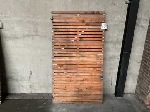 Douglas tuinpoort met metalen frame 180x100 cm