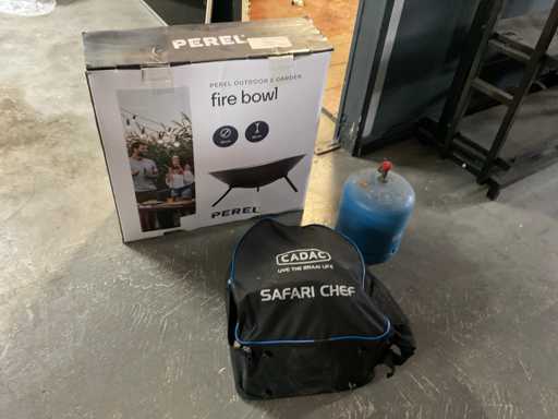 Gas bbq en vuurschaal