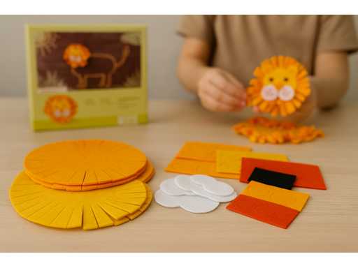 *NOU* Kitul de creație Sachenmacher Knots Lions pentru copii (6 piese)