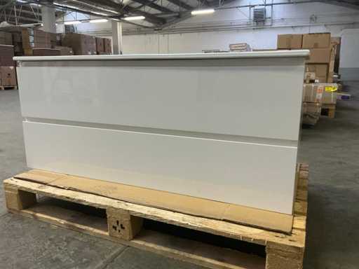 Badezimmermöbel 120 cm Duo weiß