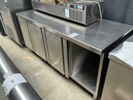 Topcold TCTP-7-180 Banco refrigerato in acciaio inox a 3 porte