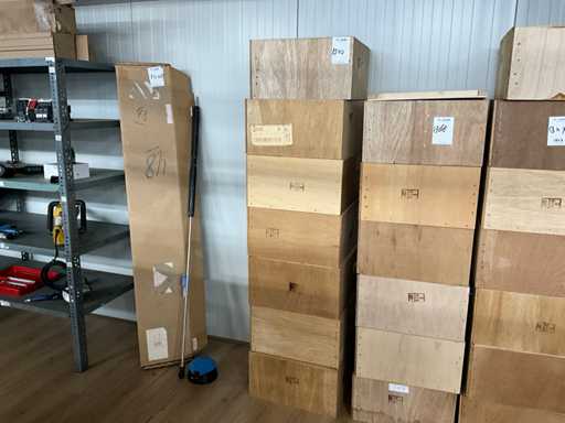 Houten transportkist (7x)