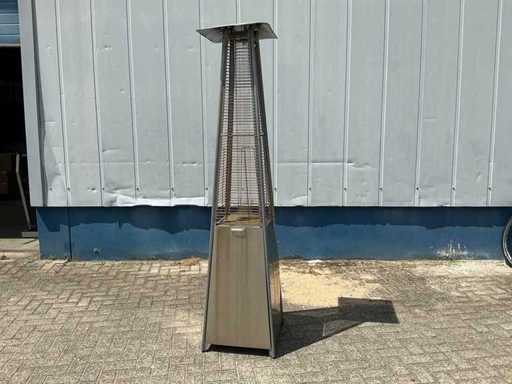 Gas garden fireplace