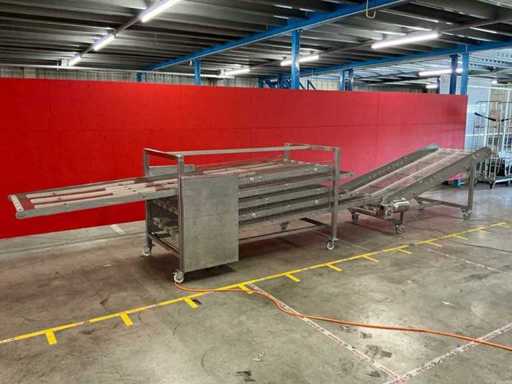 Technomax DFF 1079 Stainless Steel Multilayer Cooling Belt, 900 mm Wide, with Frequency Converter.