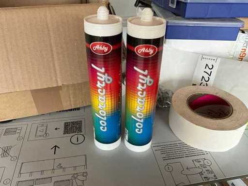 8 cartuchos Actyl 310ml color RAL 1015 beige