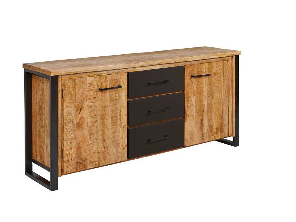 Assembled sideboard SAN REMO 180 cm in solid wood