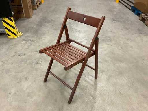 Houten klapstoel (8x)