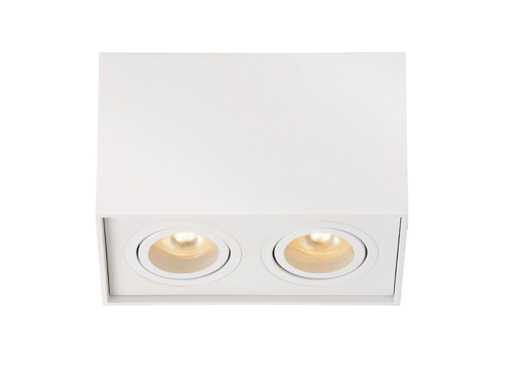 GU10 Surface-mounted spot Fixture dual fittings tiltable(4x)
