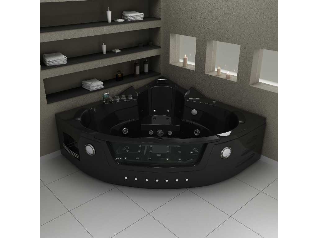 2-person massage bath. - Afm.ca. 1520x1520x620mm.