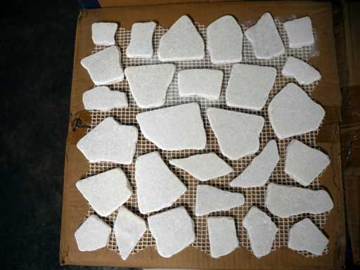 Natural stone mosaic mats (approx. 36m²)