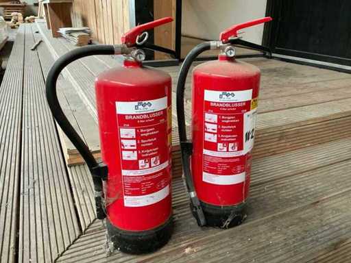Extincteur en mousse Ecosafety S6-EF 6L (2x)