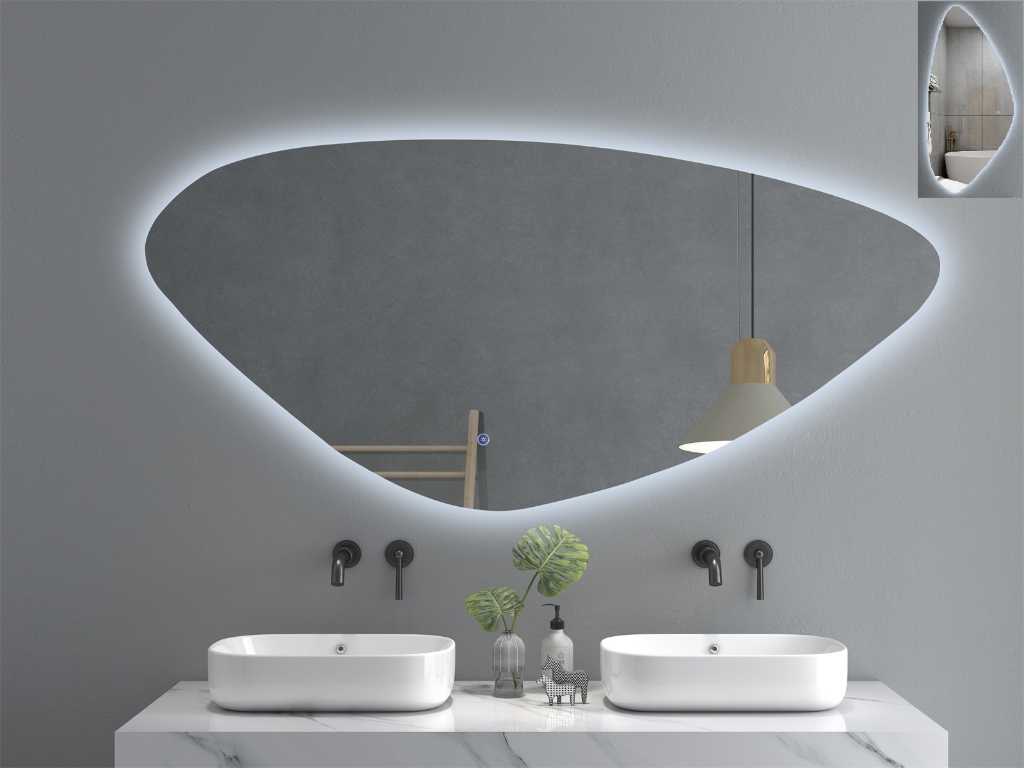 Miroir de salle de bain LED 160x79 cm avec anti-condensation NOUVEAU